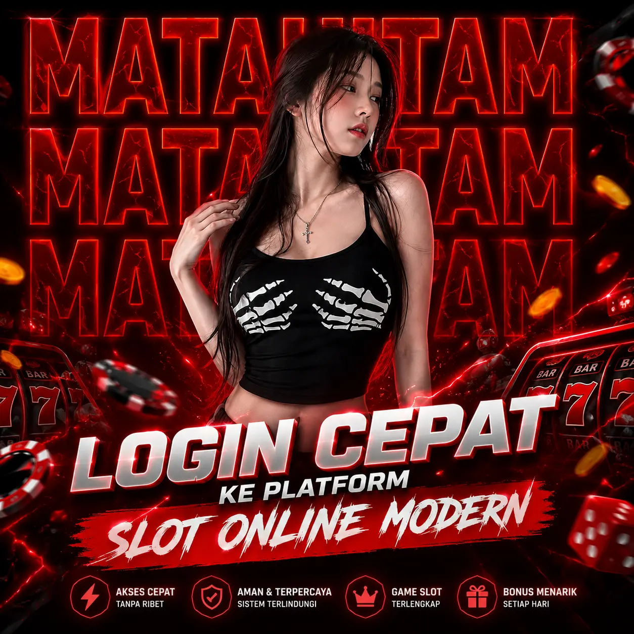 Tampilan pengalaman digital MATAHITAM